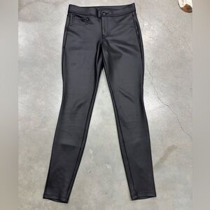 Express Women's Sleek Black Pleather Jeggings